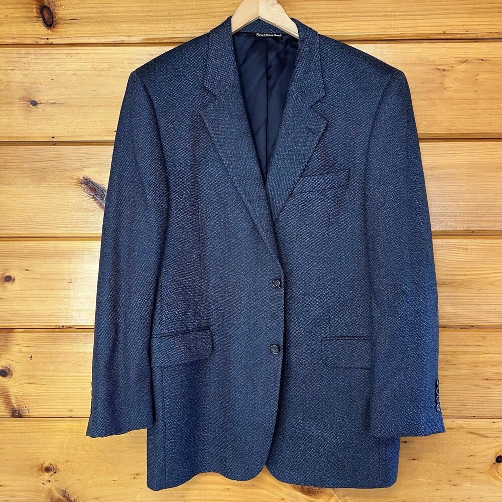 Jack Henry Z2 By Zante 44L Wool Silk Alpaca 2 Button Tweed Blazer Sports Coat